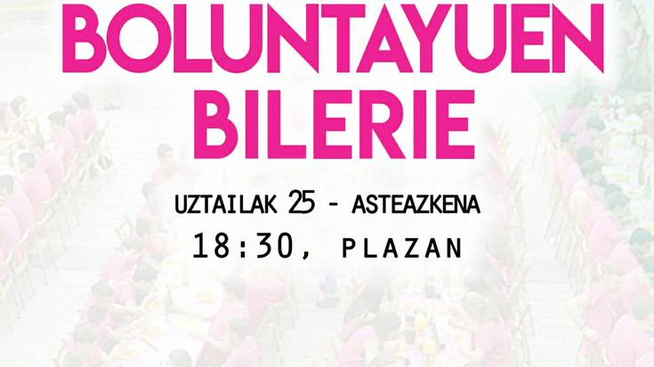 Herri Bazkari Arroxa prestatzeko boluntarioen batzarra