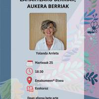 Hitzaldia: 'Zahartzaro berriak, aukera berriak' hitzaldia