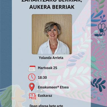 Hitzaldia: 'Zahartzaro berriak, aukera berriak' hitzaldia