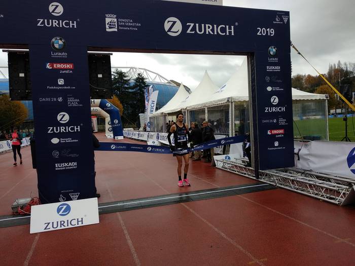 Joseba Diaz Gipuzkoako txapeldun izan da Zurich Donostiako Maratoian