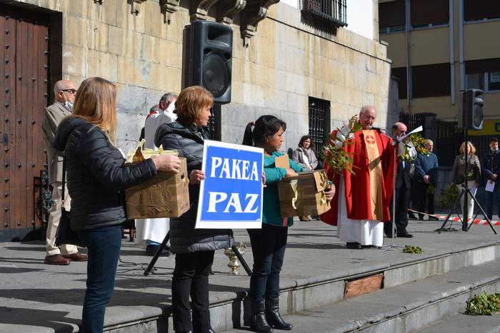 Erramu Igandeko ospakizunekin hasi dituzte Aste Santuko ekitaldiak Azkoitian