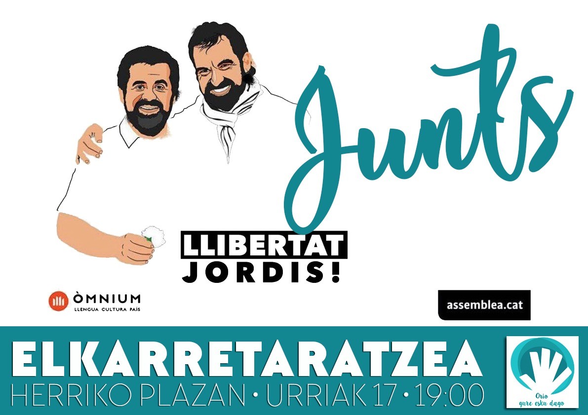 Elkarretaratzea deitu du Gure Esku Dagok Sanchezen eta Cuixarten atxiloketak salatzeko