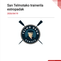 Santelmoetako trainerilla estropada