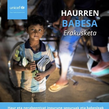 Erakusketa: Unicef Euskadiren 'Haurren babesa'