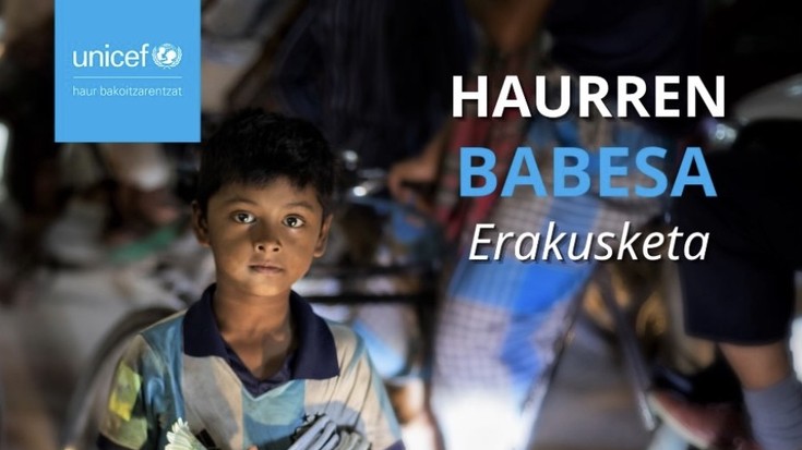 Erakusketa: Unicef Euskadiren 'Haurren babesa'