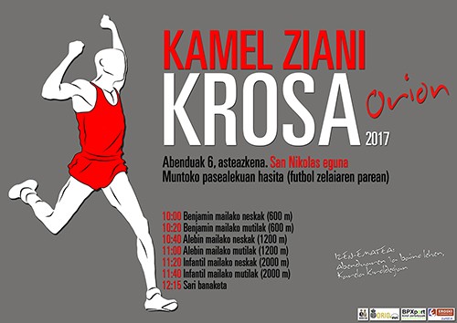 Kamel Ziani krosa antolatu dute lehenbizikoz, sanikolasetarako