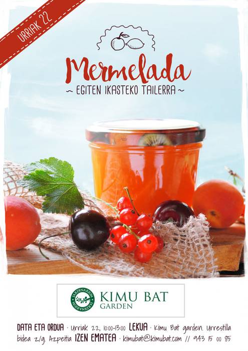 Etxean marmelada egiteko ikastaroa emango du Kimu Bat Gardenek, larunbatean