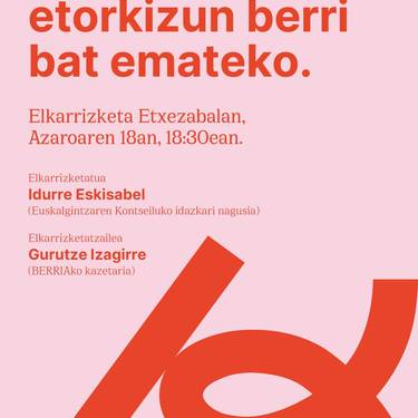 Euskarari etorkizun berri bat emateko