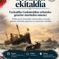 Ekitaldia: Euzkadiko Gudontzidian aritutako getariar marinelei omenaldia, EAJk antolatuta