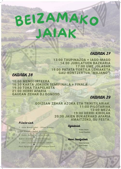Beizamako San Pedro jaiak