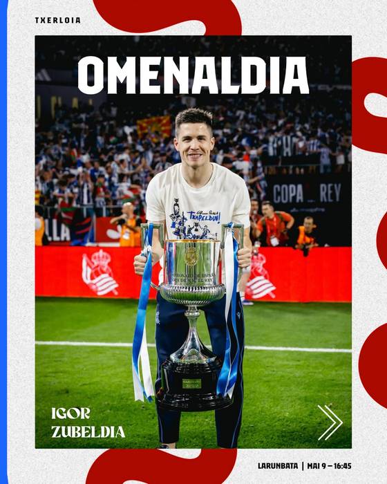 Omenaldia: Igor Zubeldiari aitortza ekitaldia