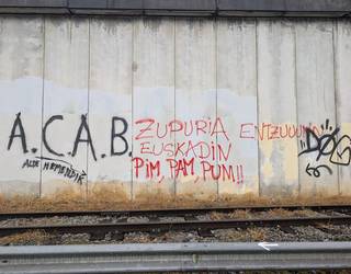 Lasaon Bingen Zupiria sailburuaren aurkako pintaketa agertu dela salatu du EAJk