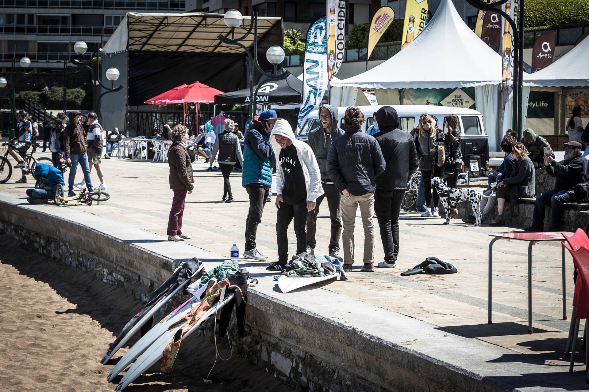 Laugarren errondara sailkatu da Imanol Yeregi Zarautz Pro surf txapelketan
