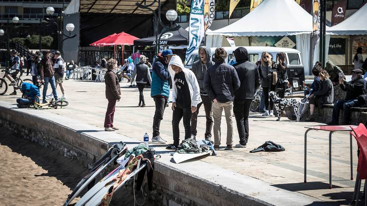 Laugarren errondara sailkatu da Imanol Yeregi Zarautz Pro surf txapelketan