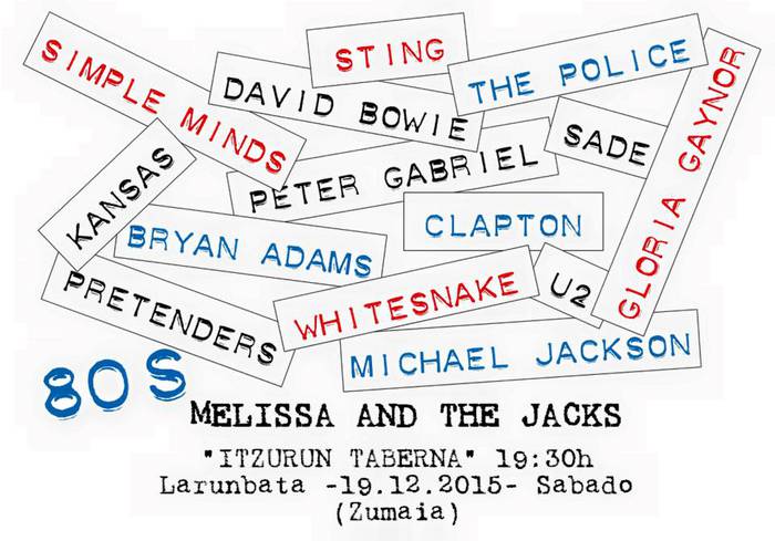 Melissa and the Jacks taldearen kontzertua, bihar, Itzurun tabernan