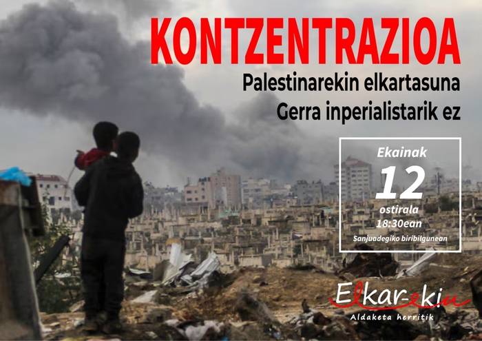 Elkarretaratzea: Palestinari elkartasuna