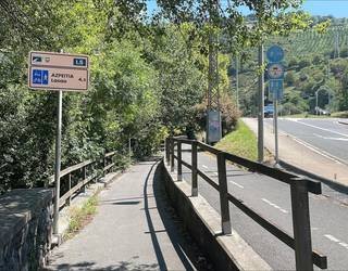 Zabaldu dute Azpeitia eta Lasao arteko bidegorria