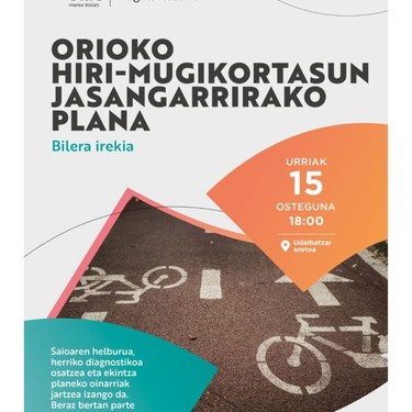 Bilera: Orioko Hiri Mugikortasun Jasangarrirako Plana