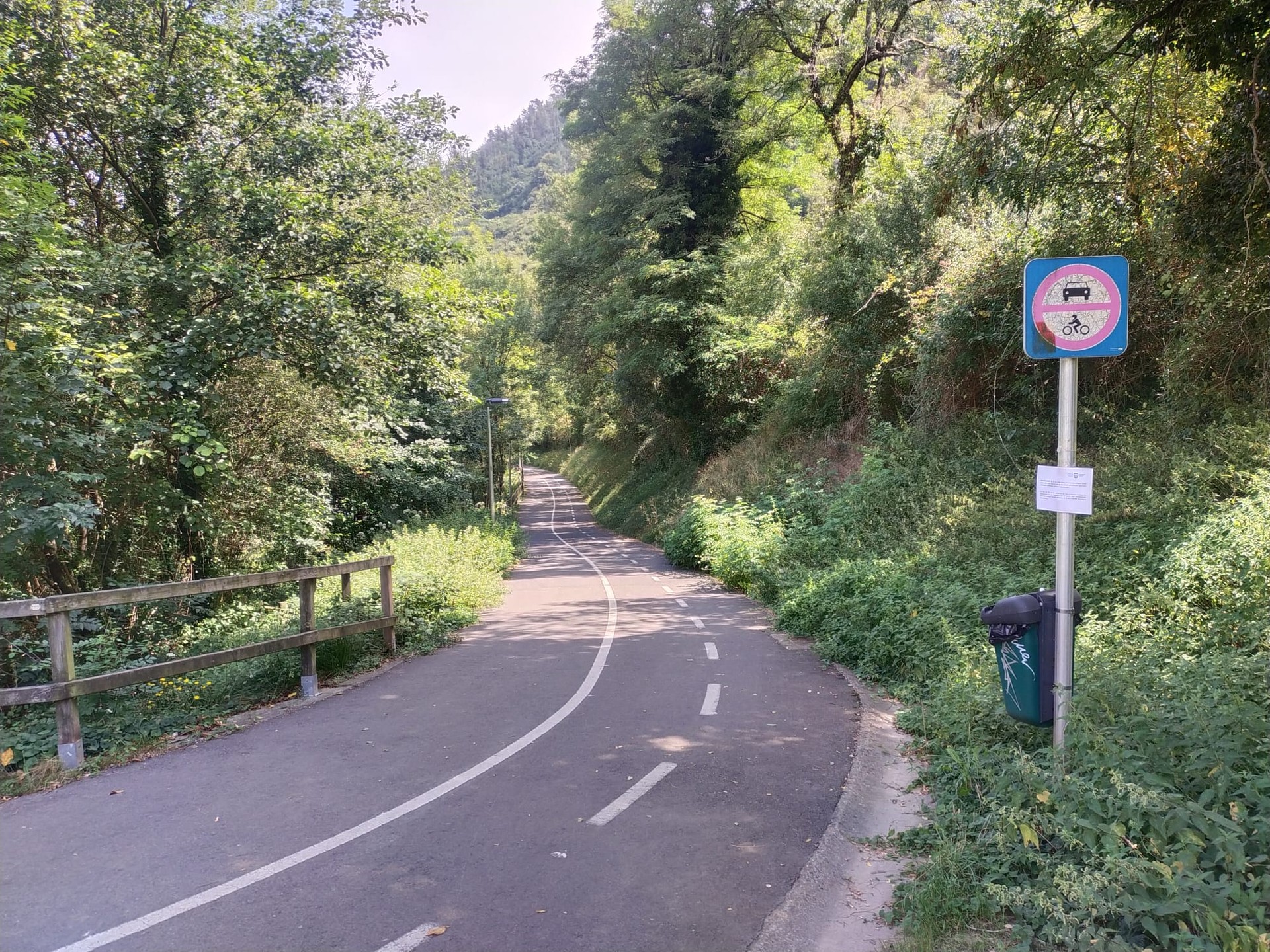 Azpeitia eta Lasao arteko bidegorria itxita egongo da mantentze lanengatik