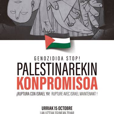 Gernika-Palestinaren elkarretaratze zaratatsua