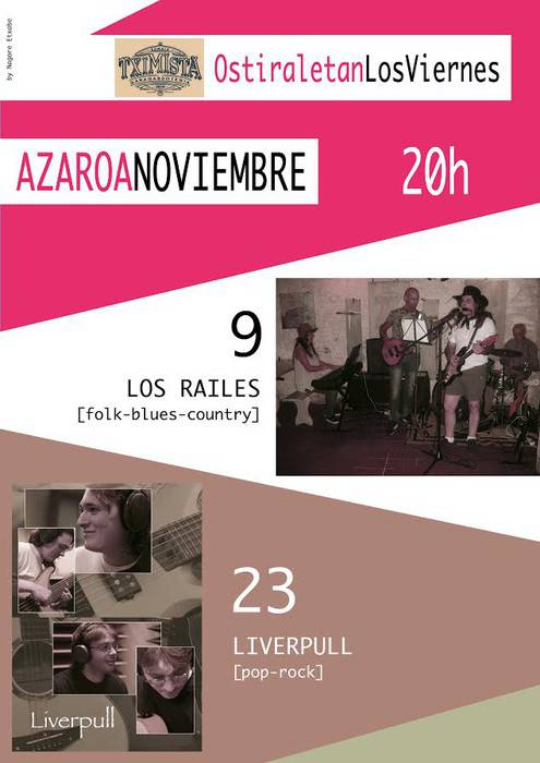'Los Railes' musika taldeak kontzertua emango du gaur Tximista garagardotegian