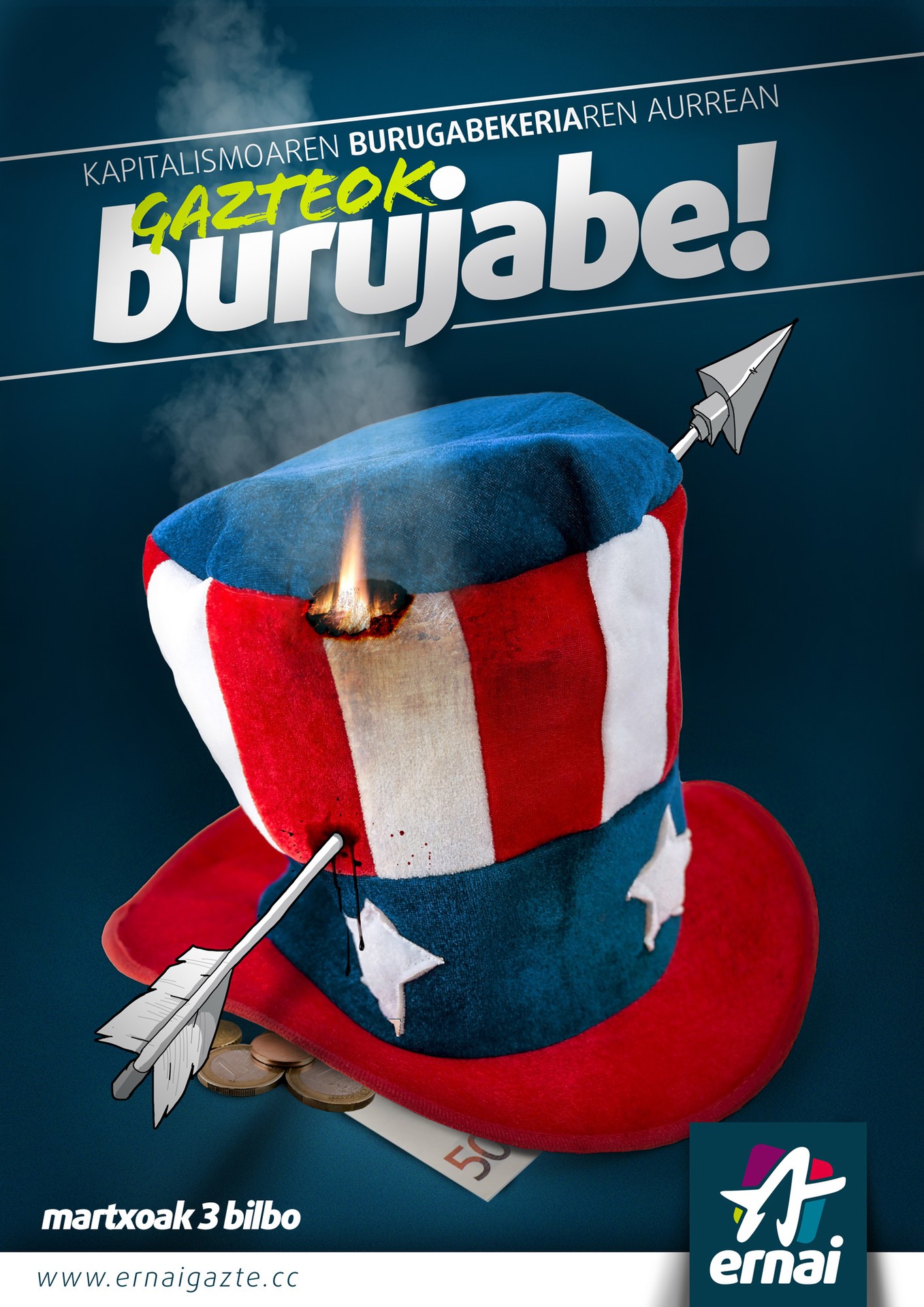 Kapitalismoaren aurrean, gazteok BURUJABE!\