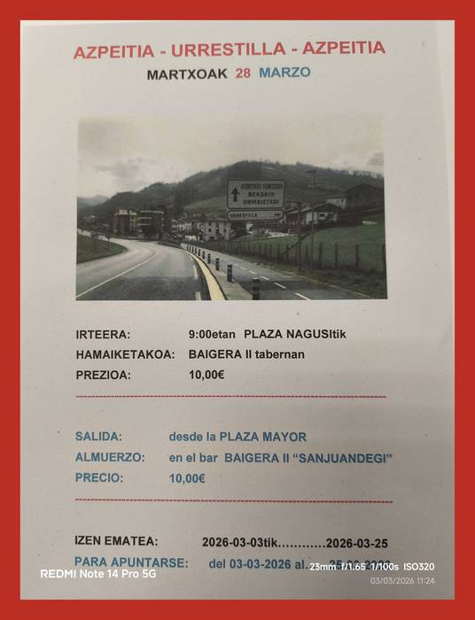 Irteera: Azpeititik Urrestillara