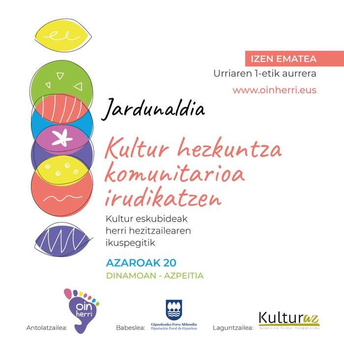 Jardunaldia: 'Kultur hezkuntza komunitarioa irudikatzen'