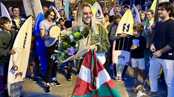 Ongietorri beroa egin diote Nadia Erostarberi