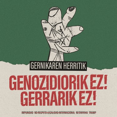 Mobilizazioa: 'Genozidiorik ez! Gerrarik ez!'