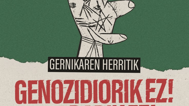 Mobilizazioa: 'Genozidiorik ez! Gerrarik ez!'