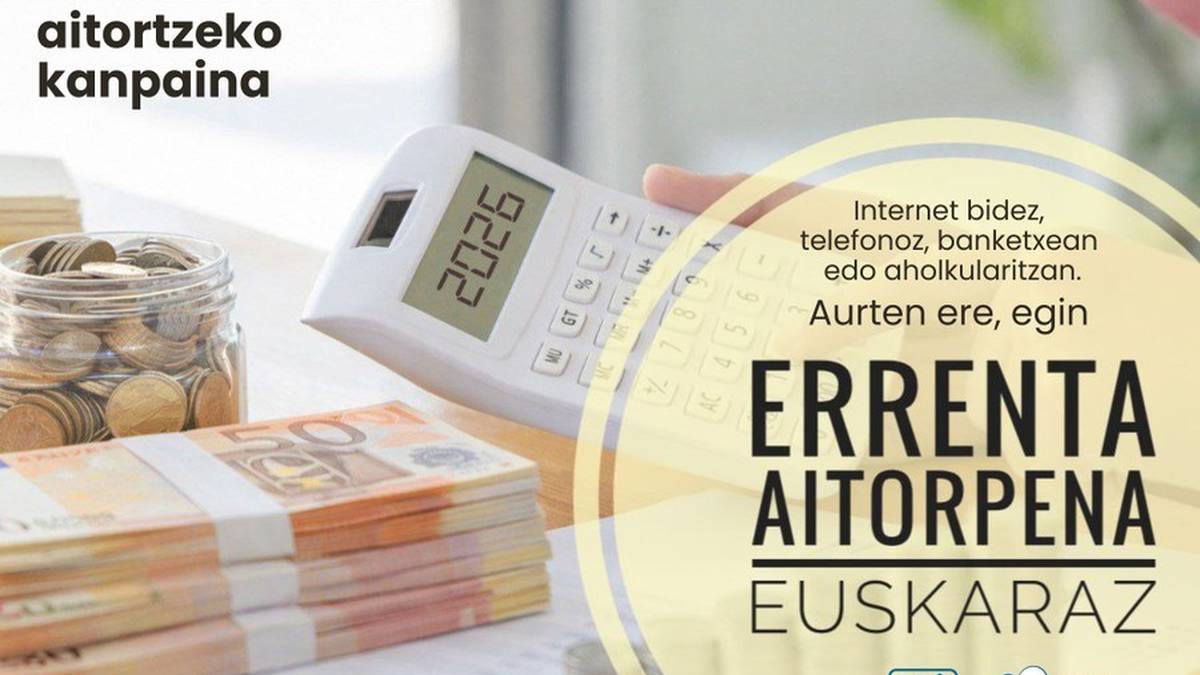 Errenta aitorpena euskaraz egiteko deia egin du UEMAk