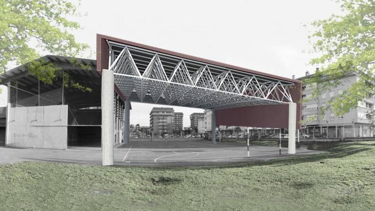 Hiru aukera Herri Eskolako patioa estaltzeko