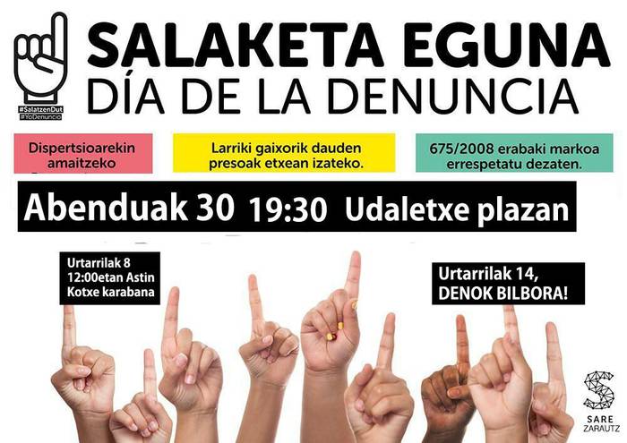 Salaketa Eguna egingo du Sarek ostiralean