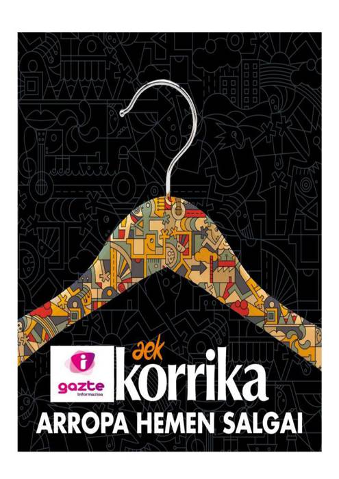 Korrikako arropak salgai daude Azpeitiko Gazte Informazio Bulegoan