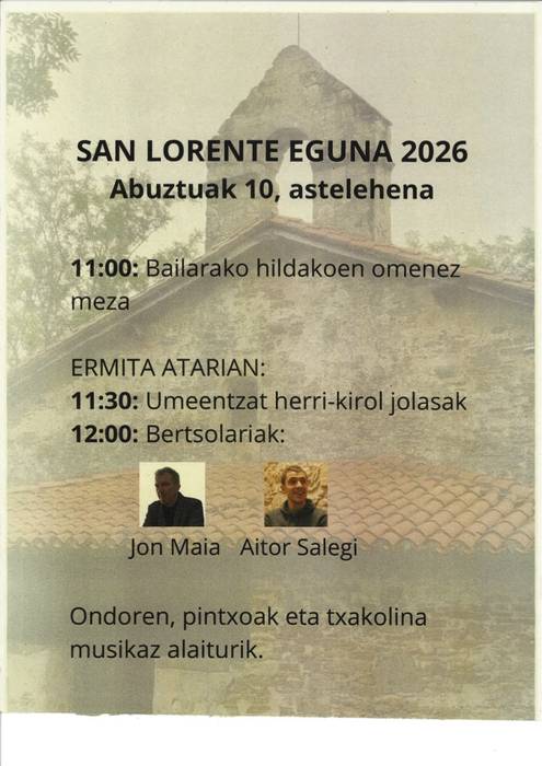 Ospakizuna San Lorente auzoan