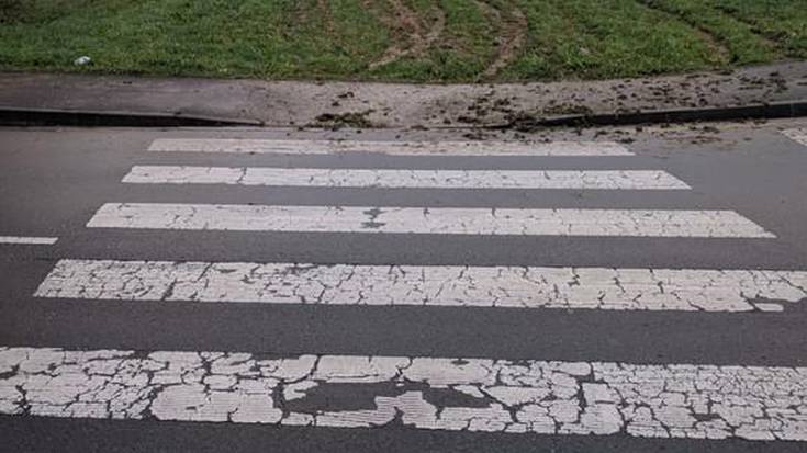 Autoek hondatutako oinezkoen guneak eta berdeguneak, Orendaundin 