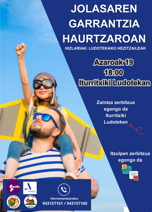 Hitzaldia: 'Jolasaren garrantzia haurtzaroan'