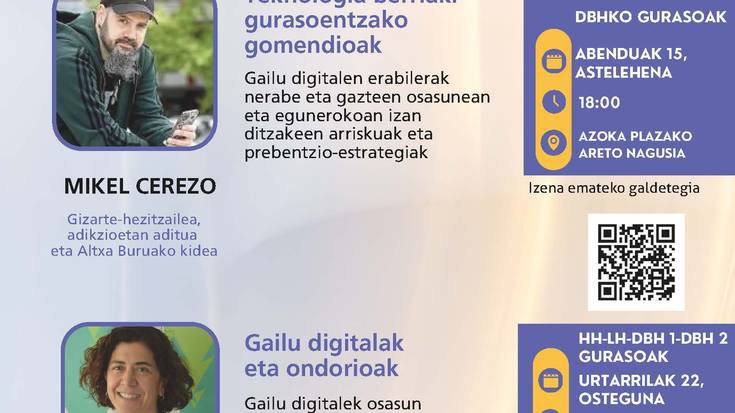 Hitzaldia: 'Teknologia berriak: gurasoentzako gomendioak'