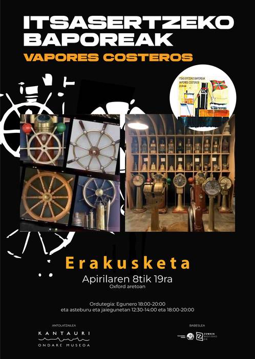 Erakusketa: 'Itsasertzeko baporeak'