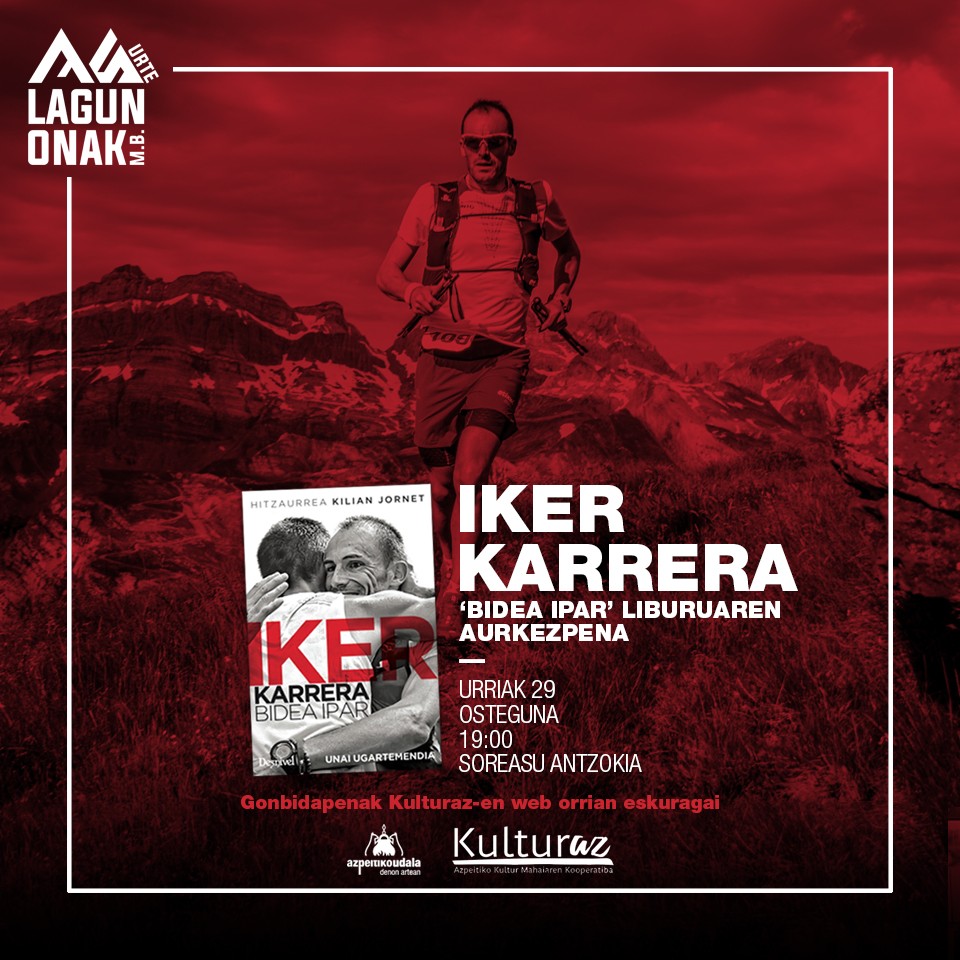 Iker Karreraren biografiaren aurkezpena izango da hilaren 29an