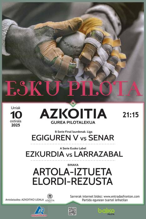 Lau eta erdiko pilota txapelketaren final laurdenetako kanporaketa