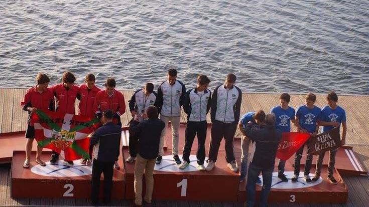 Itsas-Gaineko kadete mailako K4ak brontzezko domina eskuratu du Espainiako Kopan