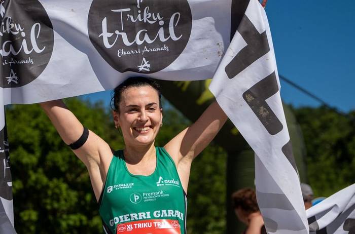 Maite Etxezarretak Etxarri Aranazko Triku Trail mendi lasterketa irabazi du