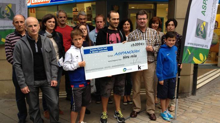Hiru mila euro Aspanogirentzat