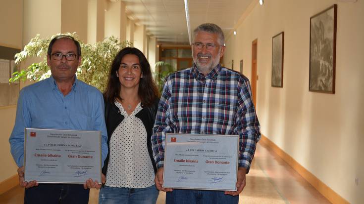 Bailarako odol emaileak omendu zituzten atzo Loiolan, Zumaiakoak barne