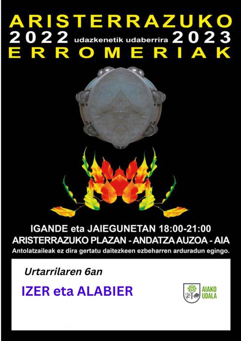 Aristerrazun erromeria Izer eta Alabierrekin