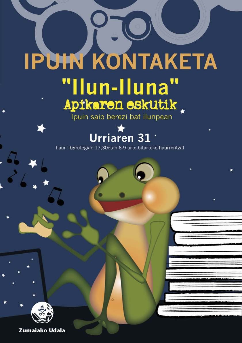 Ilunpeko ipuin kontaketa egingo da bihar haur liburutegian