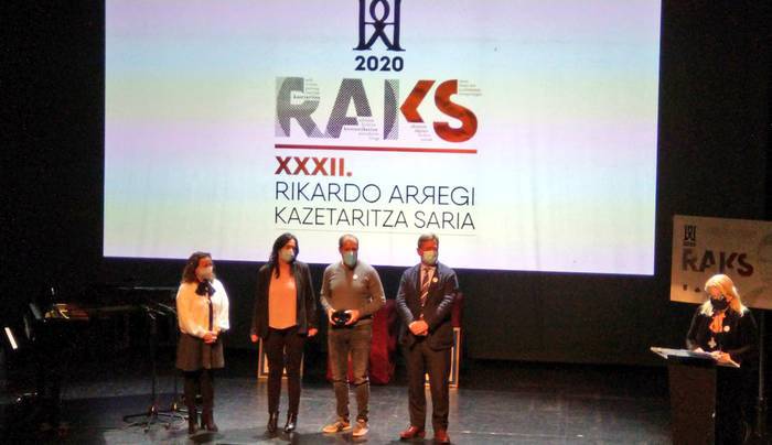 Felix Zubia zarauztarrari eman diote Rikardo Arregi saria