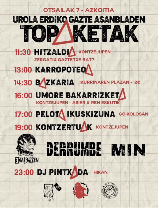 Urola Erdiko Gazte Asanbladen Topaketak